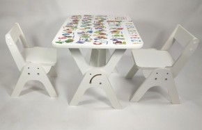 Детский растущий стол-парта и два стула Я САМ "Умка-Дуо" (Алфавит) в Москве - moskva.mebel-74.com | фото