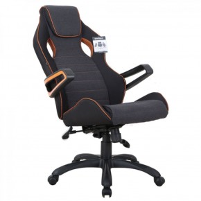 Кресло компьютерное BRABIX Techno Pro GM-003 (ткань черное/серое, вставки оранжевые) 531813 в Москве - moskva.mebel-74.com | фото