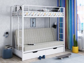 Кровать двухъярусная с диваном "Мадлен-ЯЯ" с ящиками в Москве - moskva.mebel-74.com | фото